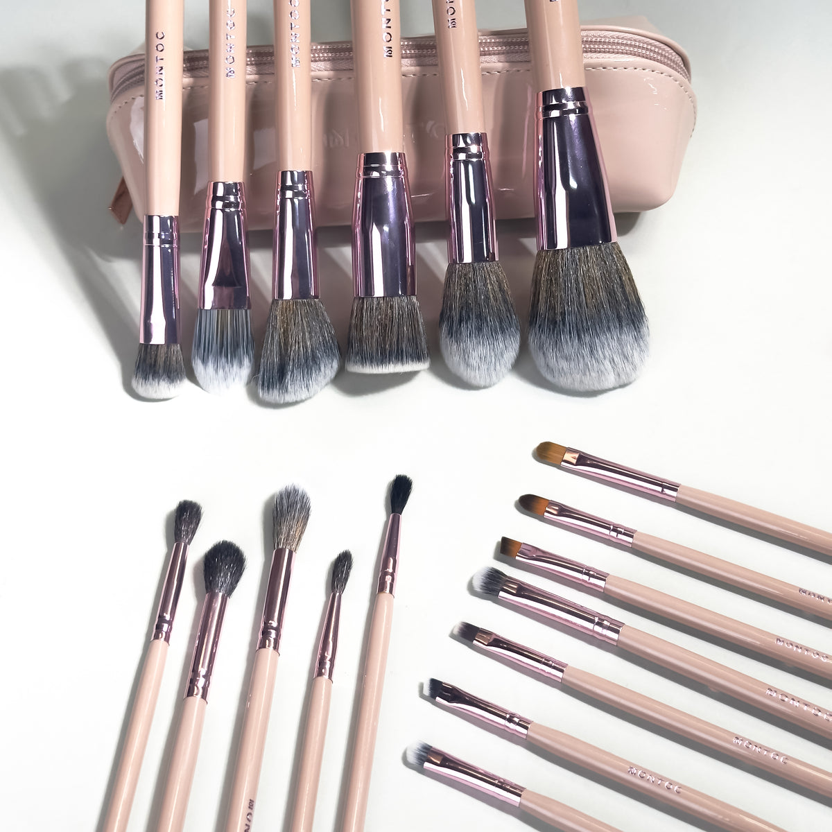 Kit profesional de brochas avellana