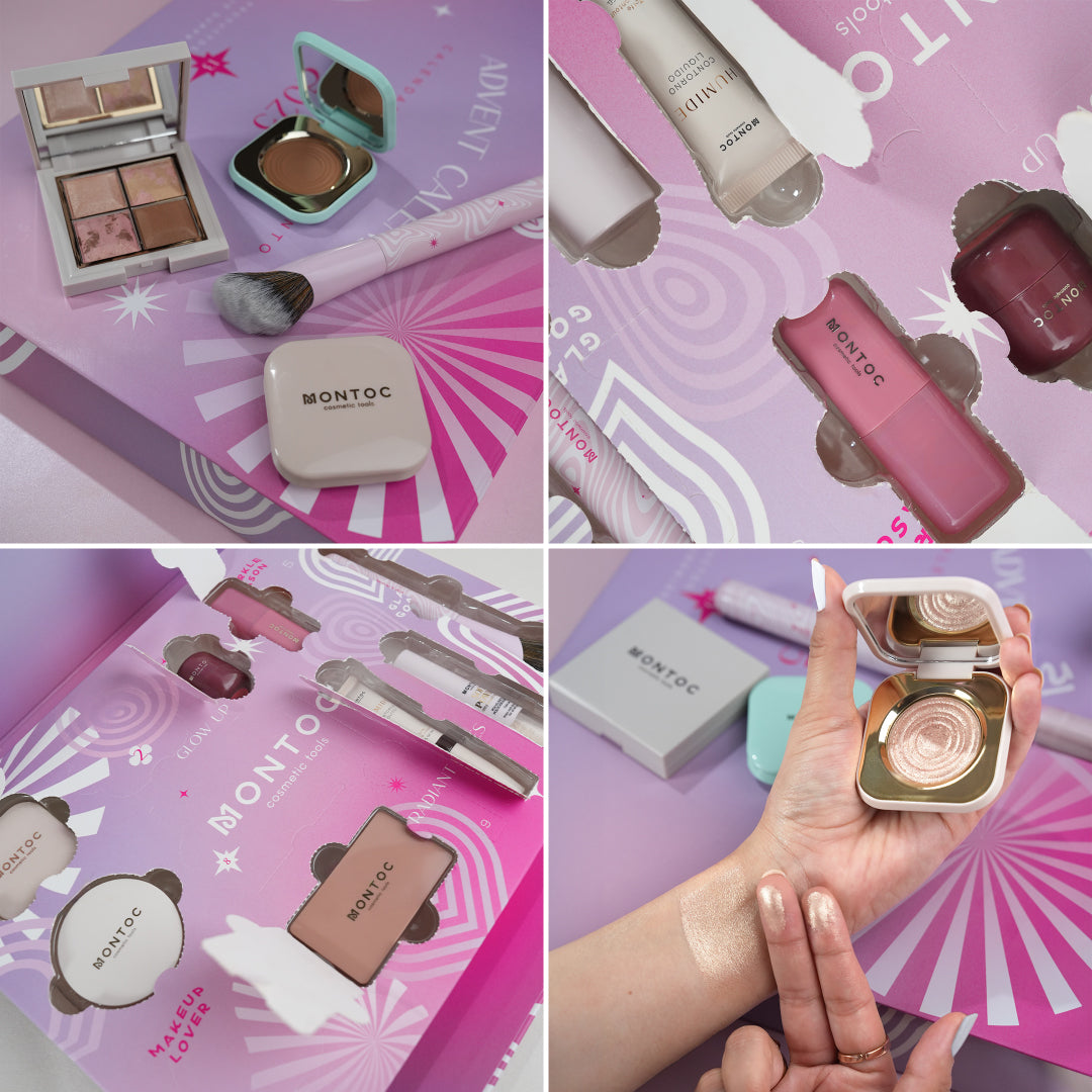 7 ideas de sets de maquillaje inspirados en el formato calendario de adviento
