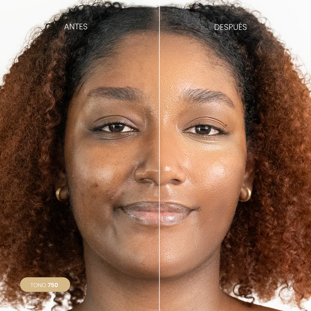 Base humide healthy foundation de Montoc para maquillaje diario