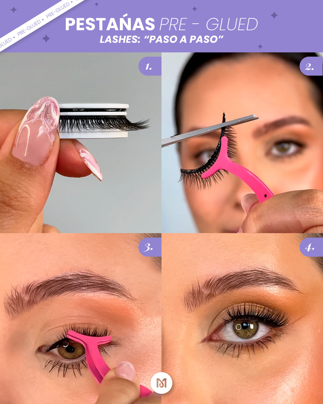 Pestañas Pre - Glued