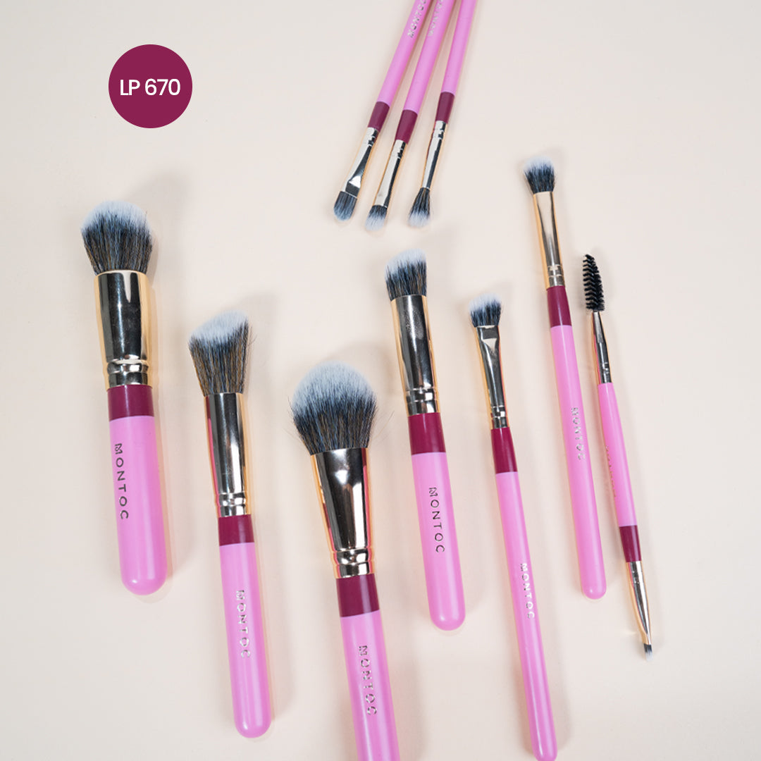 Kit de brochas Fluffy x 10 piezas