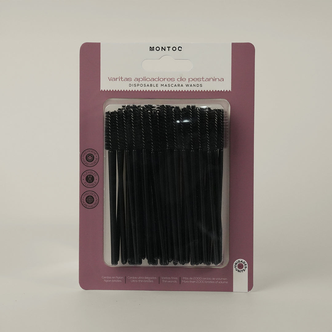 Aplicadores de pestañas en nylon flexibles para pestañina