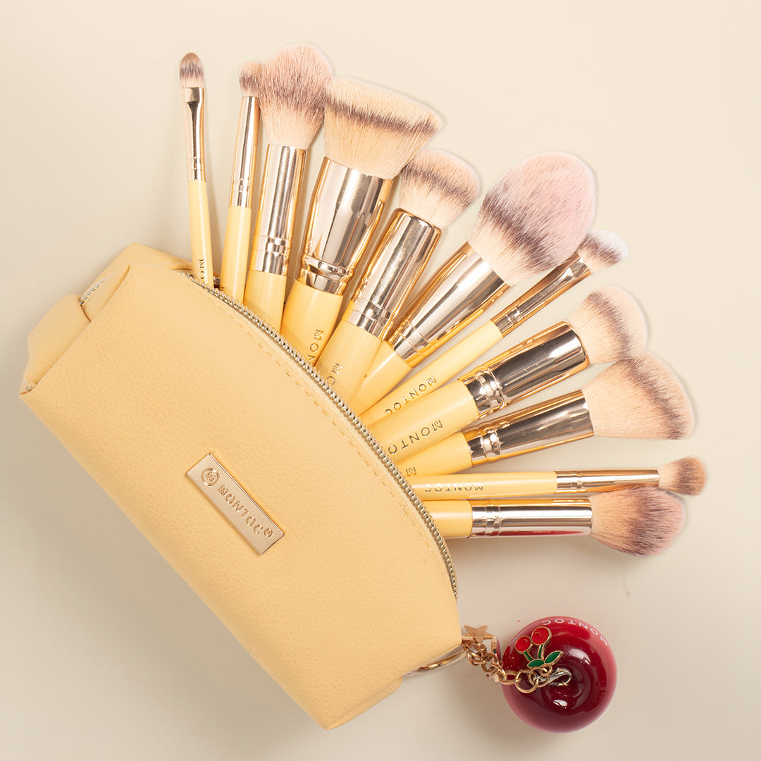 Kit amor y amistad – Brochas viajeras Limoncillo + Cereza hidratante