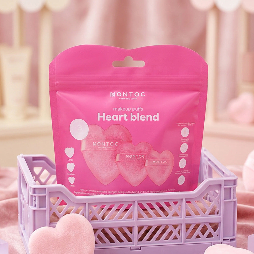 MakeUp Puffs Heart Blend x3