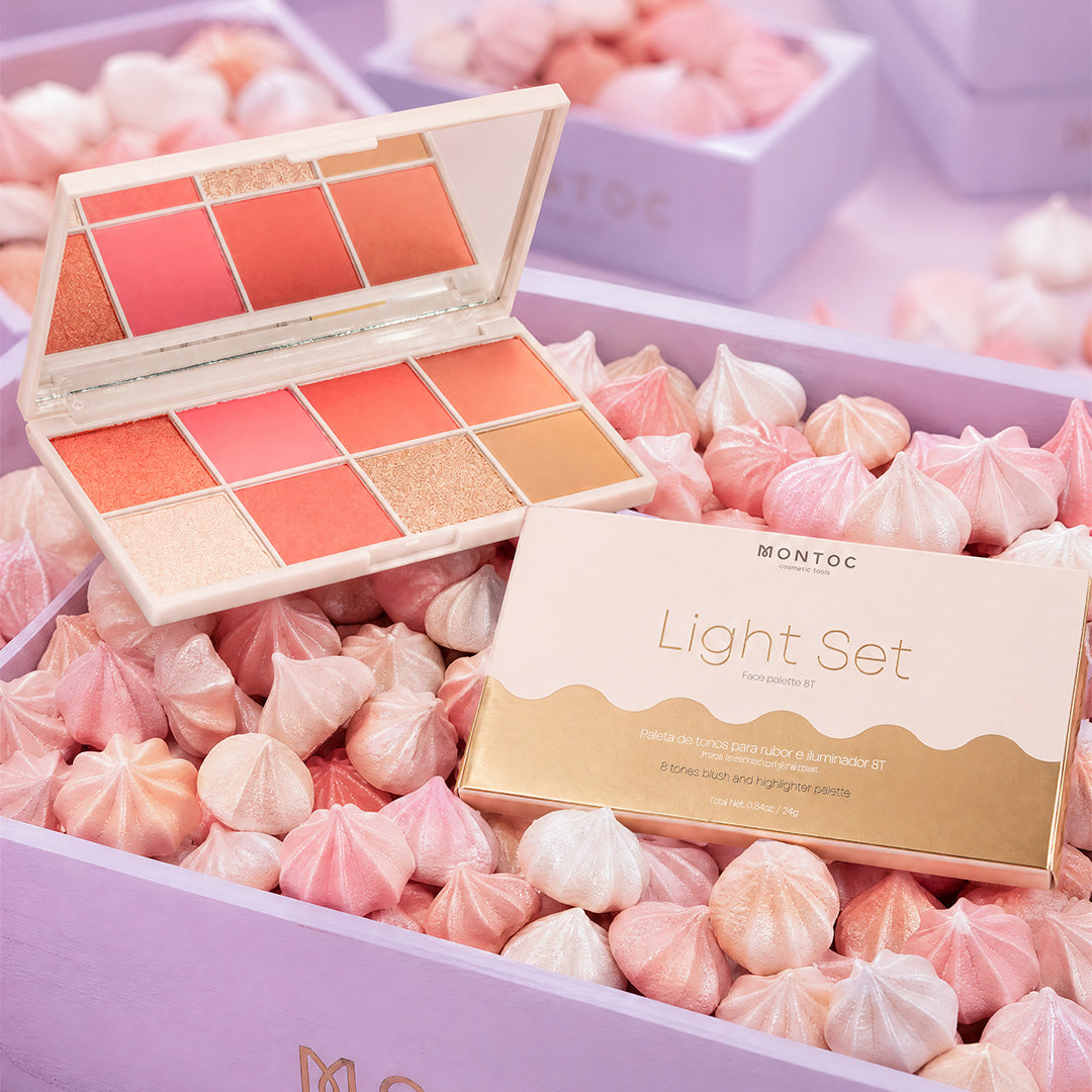 Paleta Light Set Bronceador Rubor e iluminador