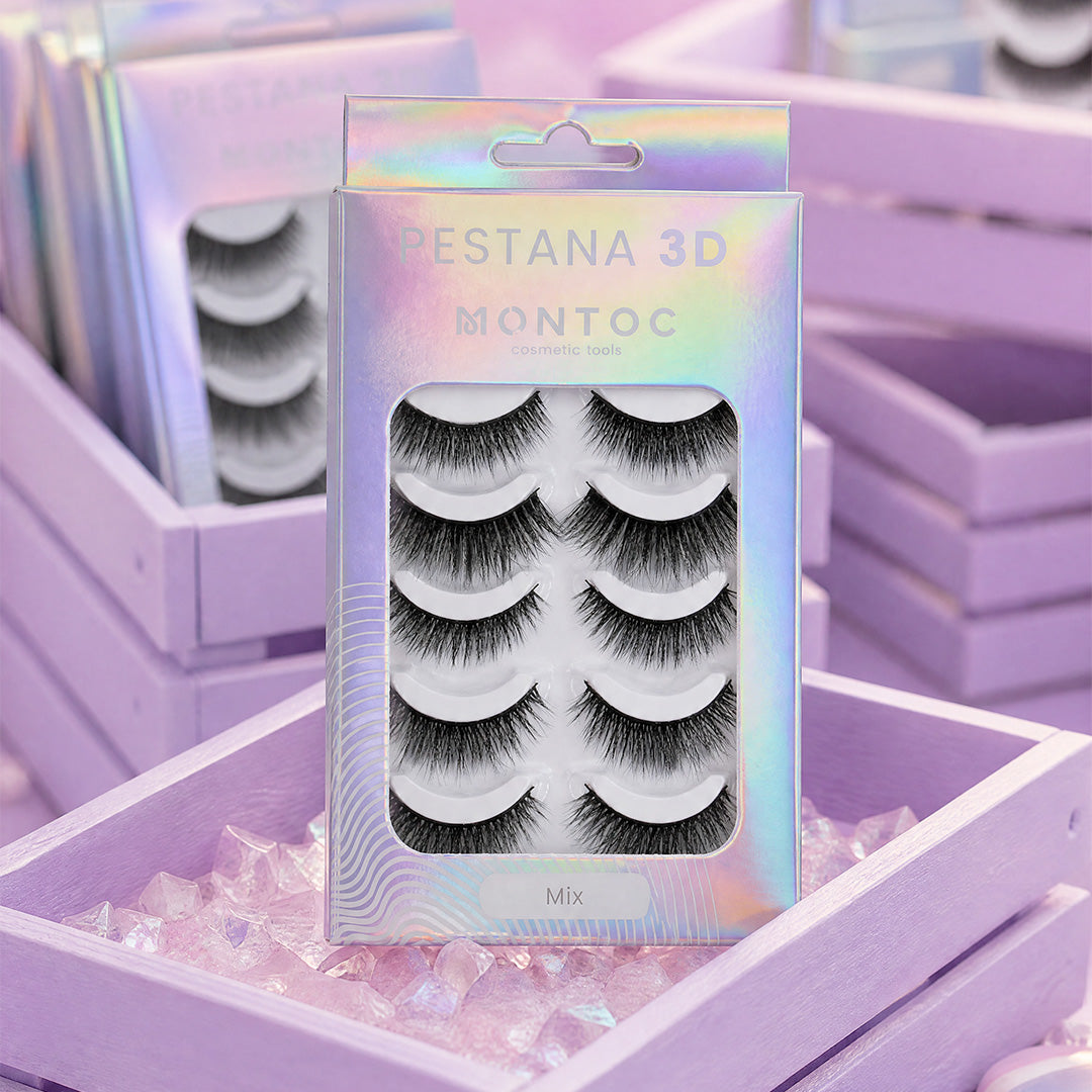 Pestañas Montoc 3D x5 MIX