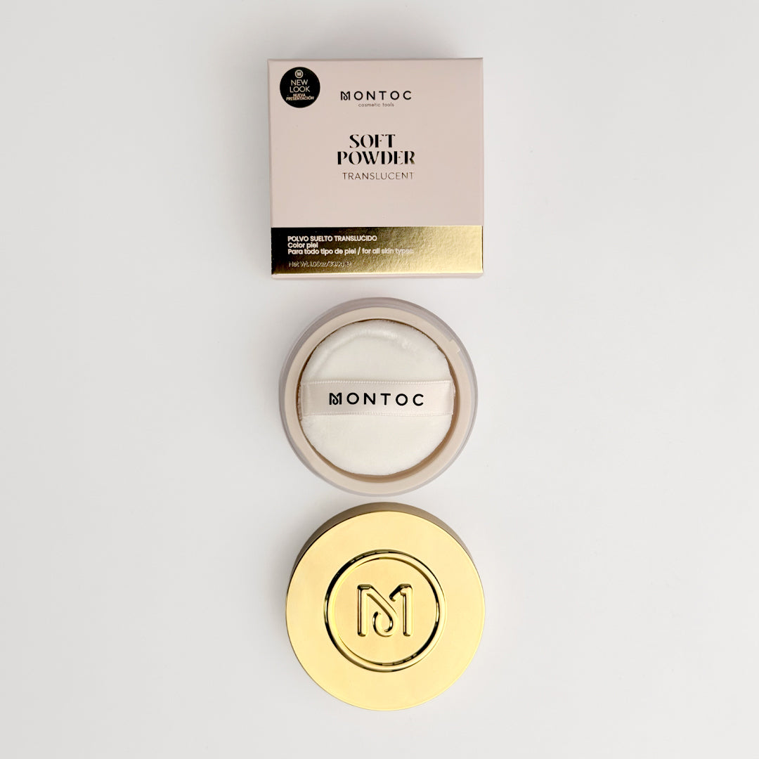 Polvo Suelto traslucido soft-powder 30G con Borla Nueva Presentación