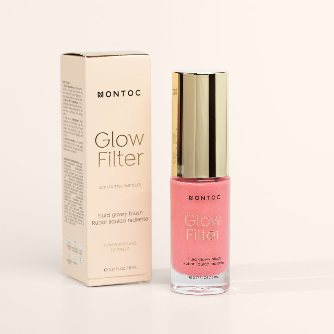 Rubor líquido radiante Glow Filter con partículas de brillo