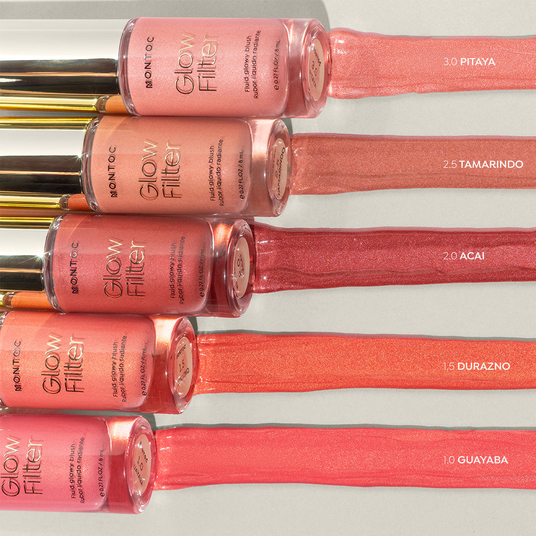 Rubor líquido radiante Glow Filter con partículas de brillo
