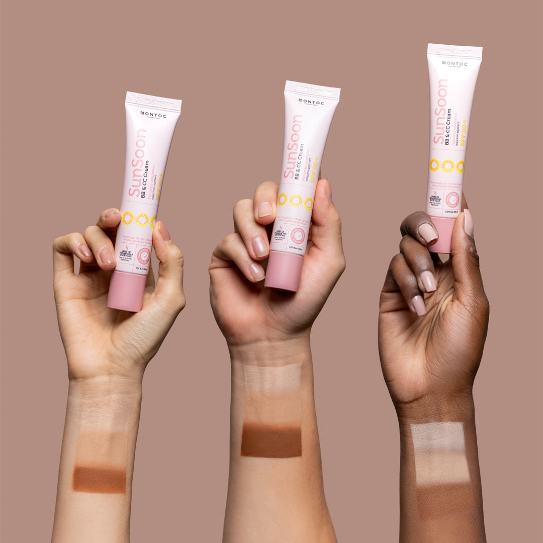 Sunsoon – BB & CC cream SPF 50+ con Pigmento Adaptativo Montoc