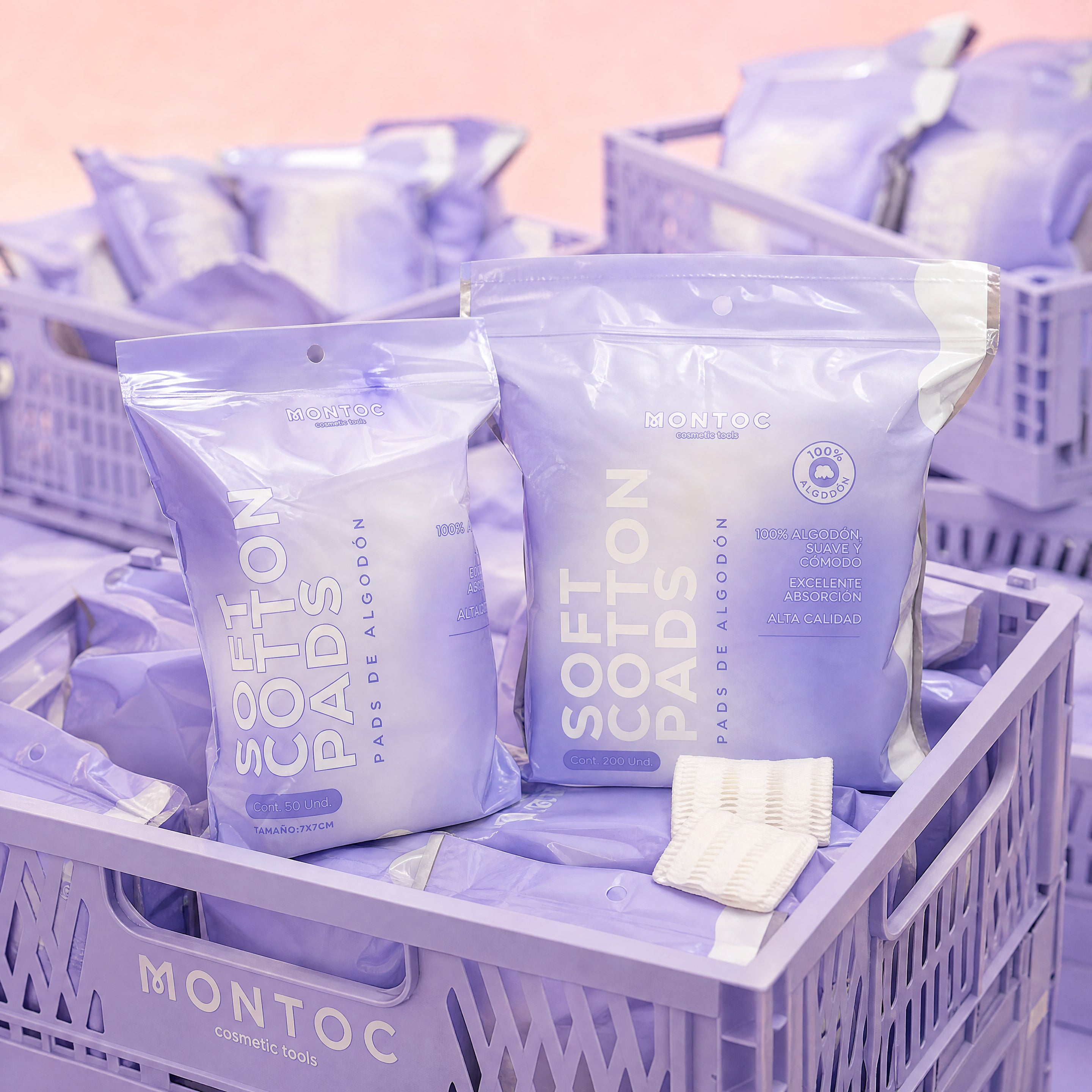 Soft Cotton pads montoc