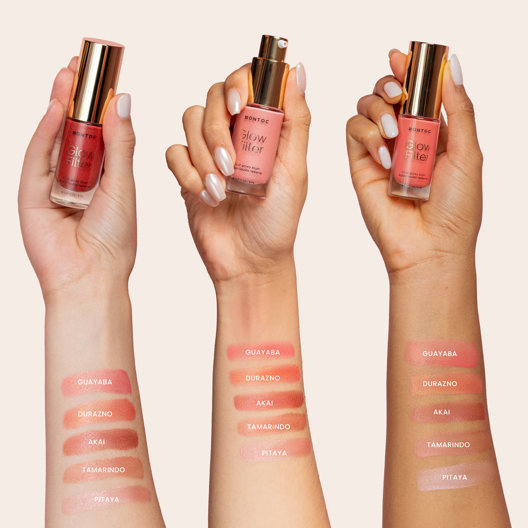 Rubor líquido radiante Glow Filter con partículas de brillo