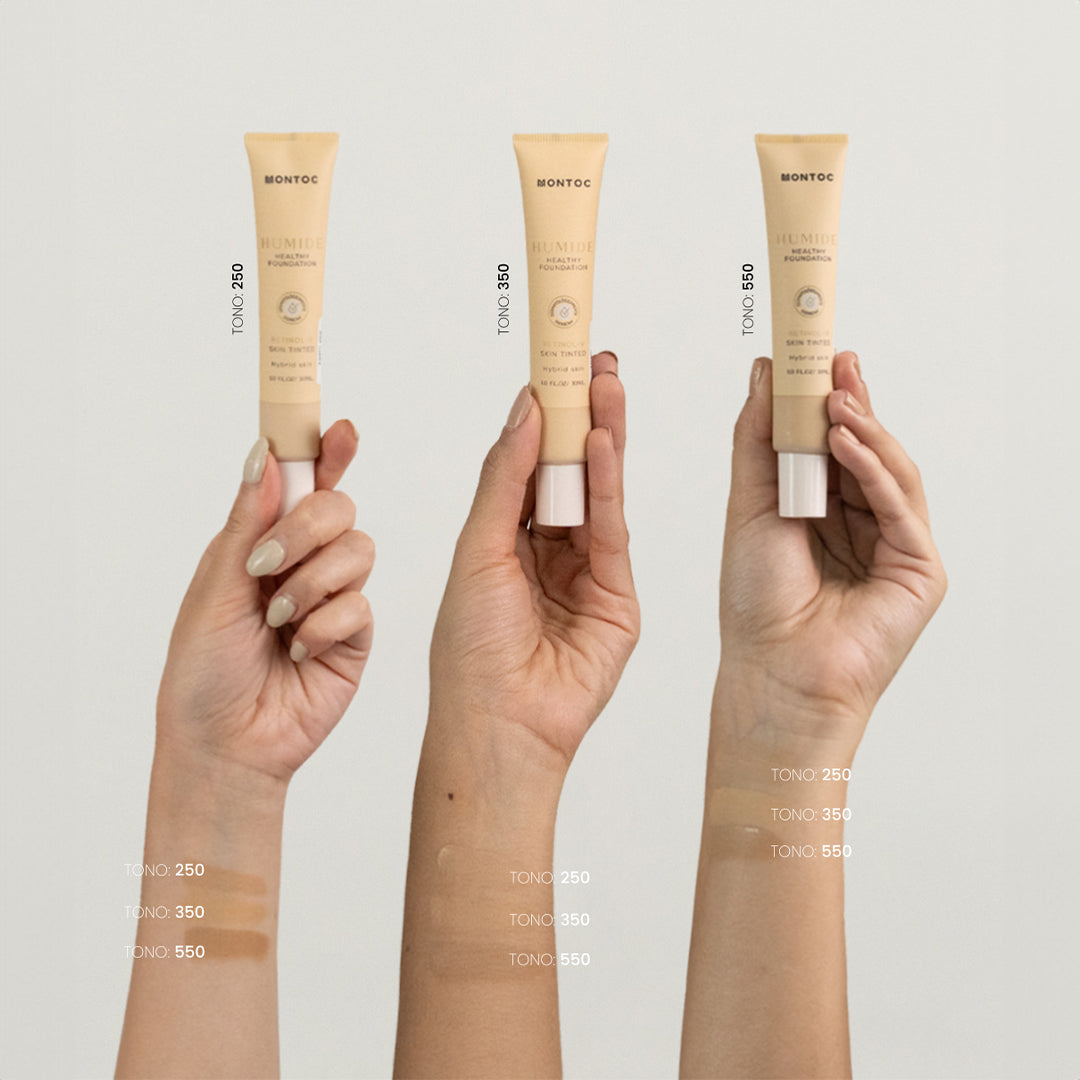 Base humide healthy foundation de Montoc para maquillaje diario