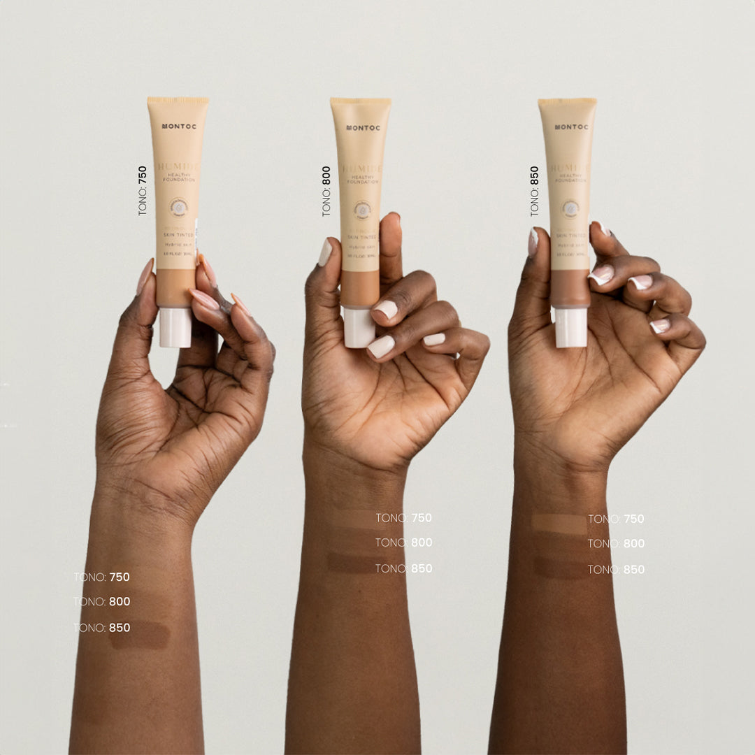 Base humide healthy foundation de Montoc para maquillaje diario