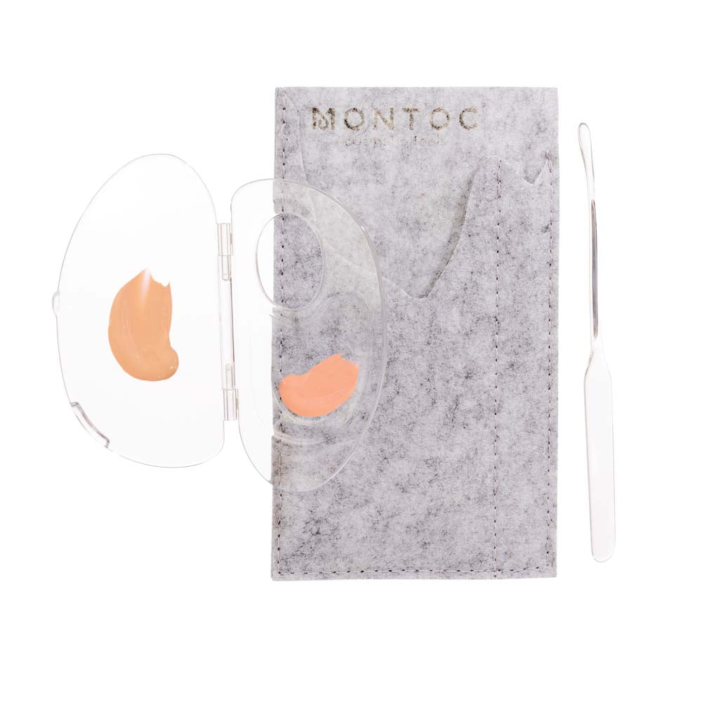 Paleta mezcladora de maquillaje acrílica plegable