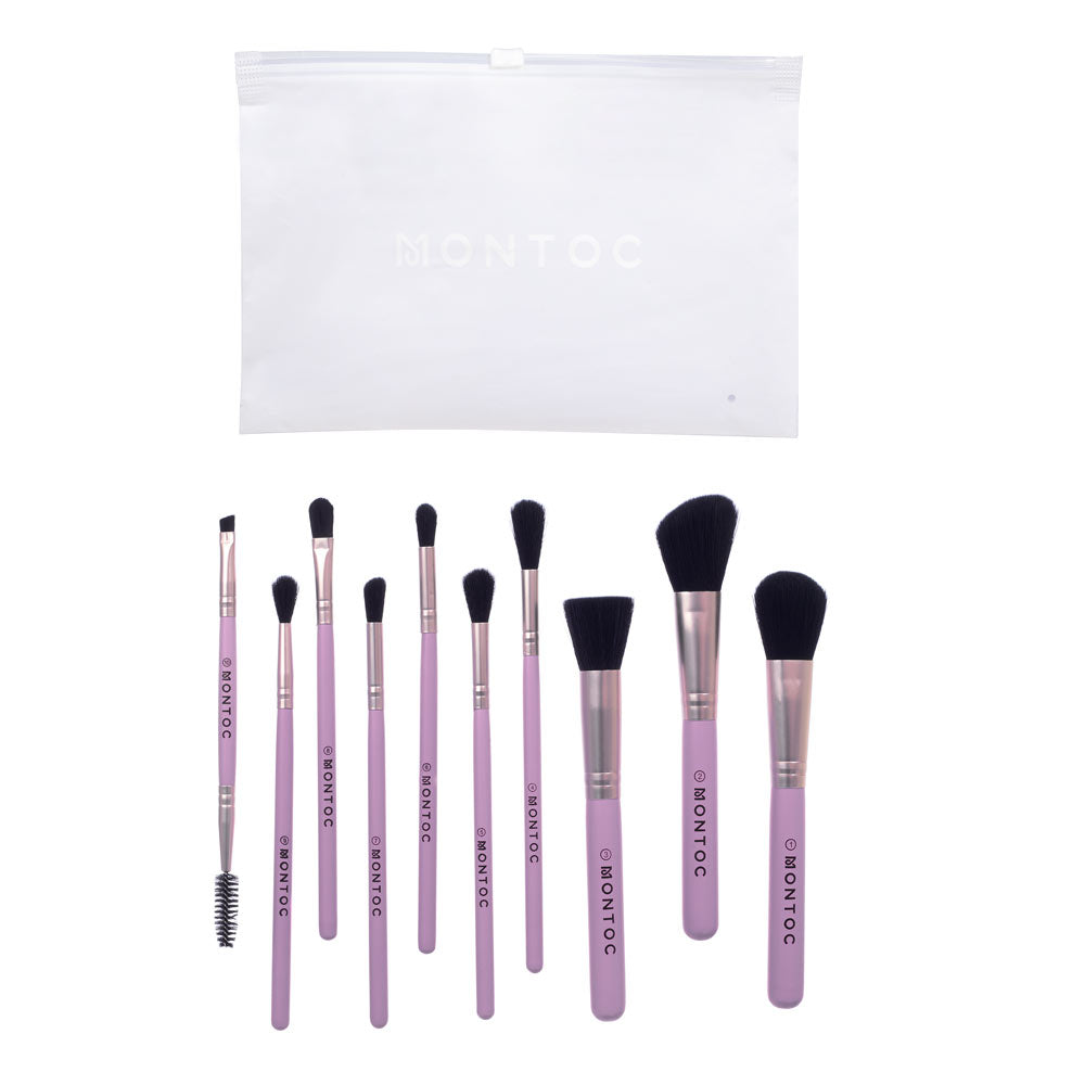 Kit de Brochas Popular Rose x10
