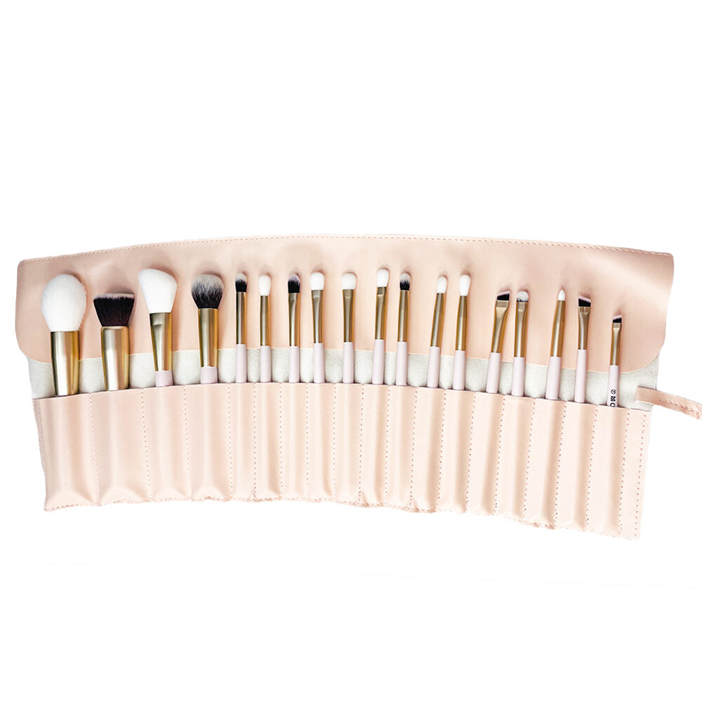 Kit de 18 brochas cruelty-free de calidad